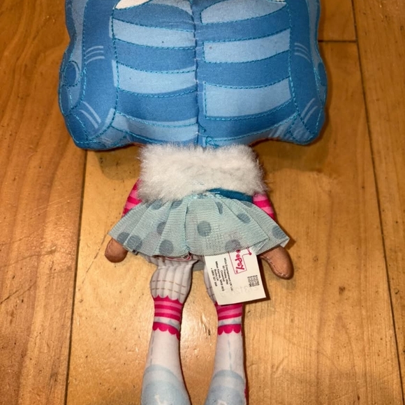 LalaLoopsy Doll Plush Pink And Blue Stuffed Animal Button Eyes - Picture 5 of 5